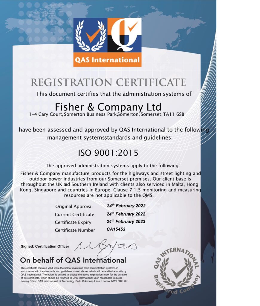 ISO90012015 QMS Certificate