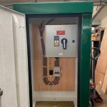 100A 3phase EV GRP Supply Pillar Pic 3 Inside of GRP PIllar